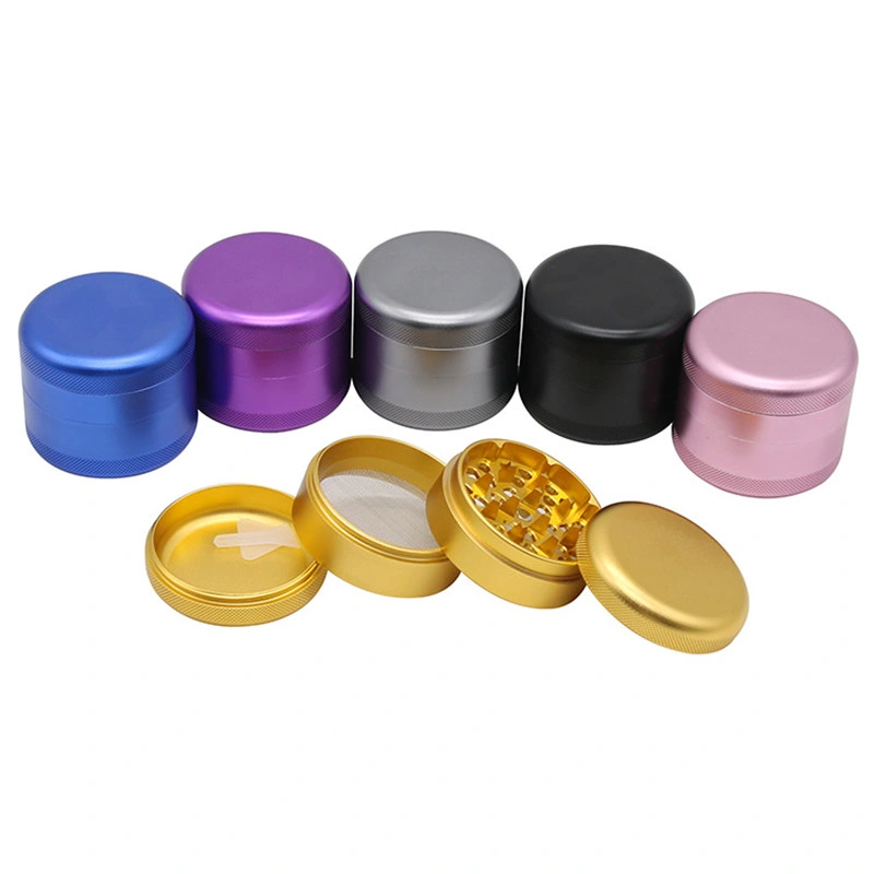 Ceramic Coating Grinder Smoking Accessories Non-Stick 4 Parts Dry Herb Grinders Metal Crushers Multi Colors Somking Grinder